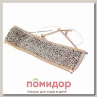 Мочалка из льна на веревочных ручках