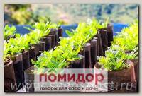 Пакеты для рассады 1,5 л, 17х30 см с отверстием, пленка плотность 100 мкм, 20 шт.